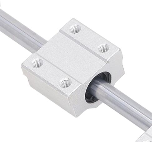 Aramox Linear Bearing Slide Set Stable and Durable for Electronic Equipment Rods,Easy Installation for Engraving Machine and Woodworking Machinery, Made of GCr15 Carbon Steel (10‑400) in Kuwait
