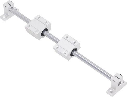 Aramox Linear Bearing Slide Set Stable and Durable for Electronic Equipment Rods,Easy Installation for Engraving Machine and Woodworking Machinery, Made of GCr15 Carbon Steel (10‑400) in Kuwait