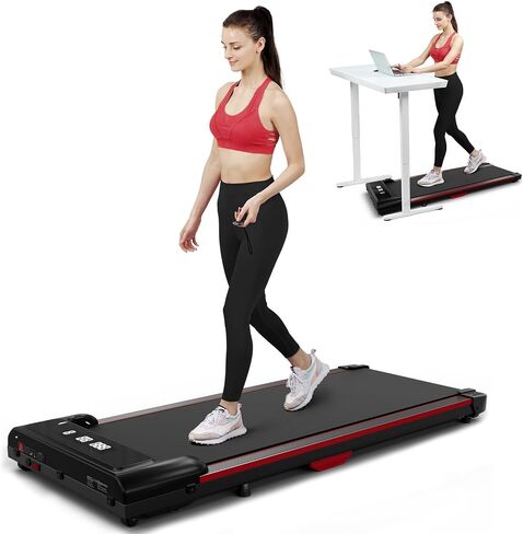 GORISE Walking Pad, Under Desk Treadmills for Home, Walking Pad with Incline, Treadmills with Remote Control APP LED Display, 3 in 1 Portable Walking Treadmill, Shock Absorption Design in Saudi Arabia