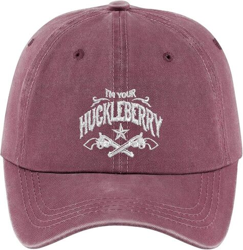 I'm Your Huckleberry Adult Cowboy Cap Natural in Saudi Arabia