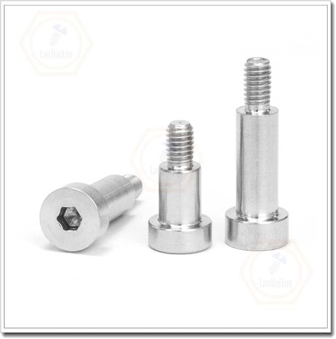 φ4mm×M3×20mm-10pcs 304 Stainless Steel Hexagon Socket Shoulder Bolts,4mm Shoulder Diameter, 20mm Shoulder Length, Thread Size M3-0.5mm in Kuwait