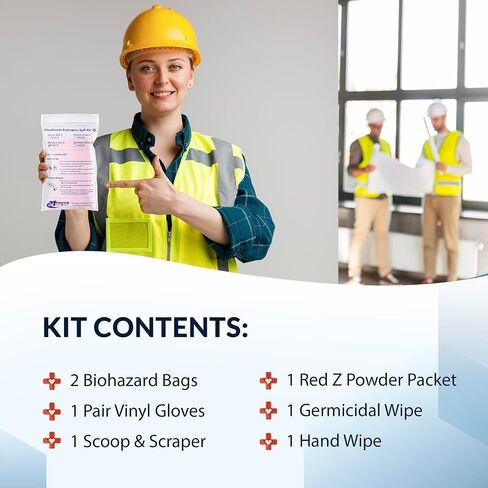MFASCO Vomit & Bodily Fluid Clean Up Kit - Blood Spill Kits, Body Fluid Spill Kit - Comprehensive Cleanup Solution for Health Hazards and Ready First Aid Kit Spill Management in Saudi Arabia