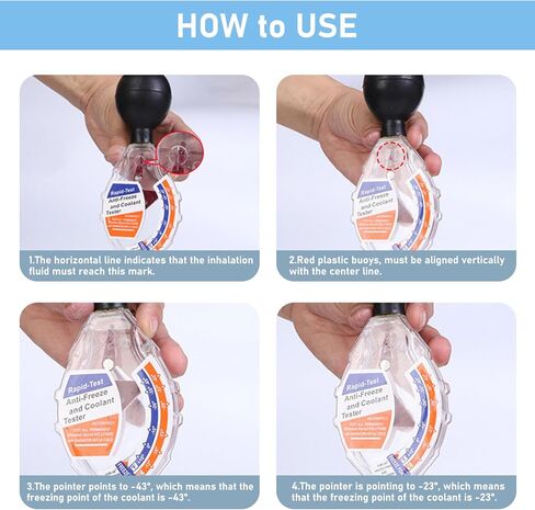 اختبار سائل التبريد ، اختبار هاتفي الدقيق نوع القرص المبرد ، 6/12/22/24 فولت مقياس كثافة بطارية سائل بطارية ، جودة اختبار التجمد للسيارات لمبرد الإيثيلين غليكول in Kuwait