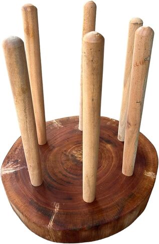 Didgeridoo Stand display Wood 15" diameter Heavy Strong Stable in Saudi Arabia