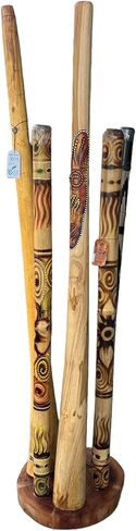 Didgeridoo Stand display Wood 15" diameter Heavy Strong Stable in Saudi Arabia