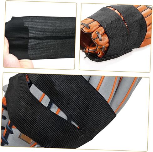 popetpop 4pcs قفازات البيسبول لفات عالية مرنة قفازات قفازات التثبيت حزام بوليستر للحفاظ على شكل الجيب للكرة اللينة والبيسبول لاعبي البيسبول in Saudi Arabia