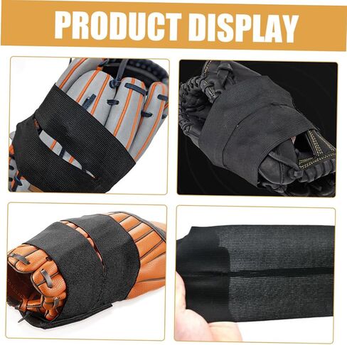 4pcs قفازات البيسبول المرنة لفات قفازات مرونة عالية البوليستر الدعم الفرقة للبيسبول اللينة آمنة التثبيت تعديلات سهلة لوازم البيسبول الأساسية in Saudi Arabia