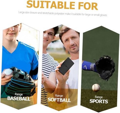 2pcs Baseball Glove Band High Stretch Flust Flug Wrap Accessories Date Baseball للحفاظ على شكل الحماية المحسّن in Kuwait