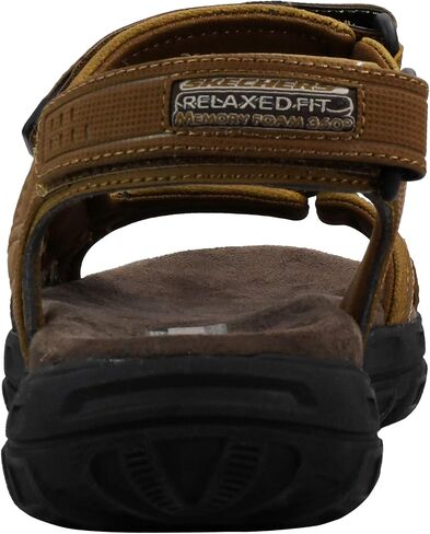 Skechers Men's Garver-Louden 64487 Open Toe Sandal W/Strap Closure, Taupe, 12 EW US in Saudi Arabia