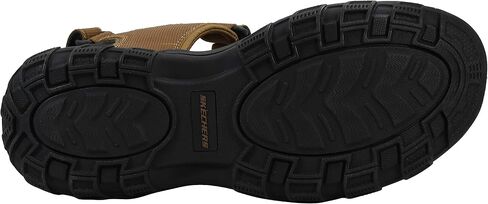 Skechers Men's Garver-Louden 64487 Open Toe Sandal W/Strap Closure, Taupe, 12 EW US in Saudi Arabia