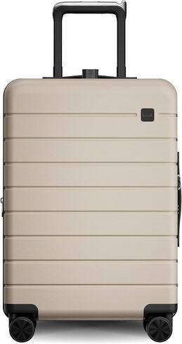 LUGGEX Carry On Luggage with Spinner Wheels - 20 inch Hardshell Suitcases - Accelerate Access with DiHook, Handy Pouch, TSA lock, Black in Saudi Arabia