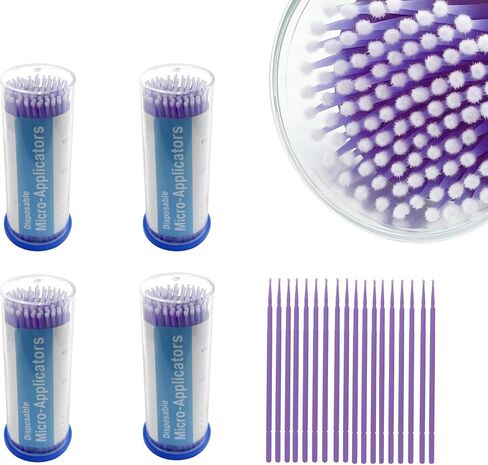 فرشاة القضيب الدقيقة للأسنان القابلة للتصرف ، youya dental 400 pcs latisse application application micro cotton jucko mascara micro for extensions makeup makeup وتنظيف الرعاية الشخصية in Kuwait