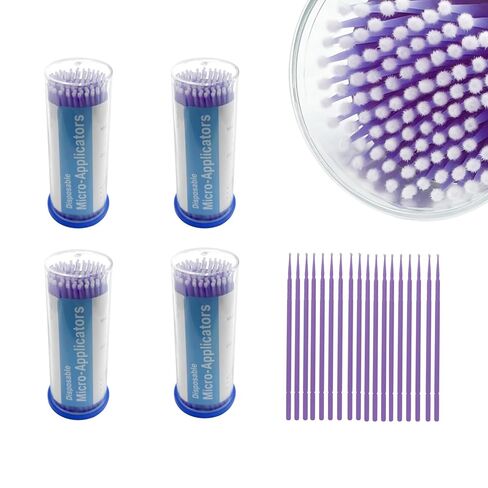 فرشاة القضيب الدقيقة للأسنان القابلة للتصرف ، youya dental 400 pcs latisse application application micro cotton jucko mascara micro for extensions makeup makeup وتنظيف الرعاية الشخصية in Kuwait