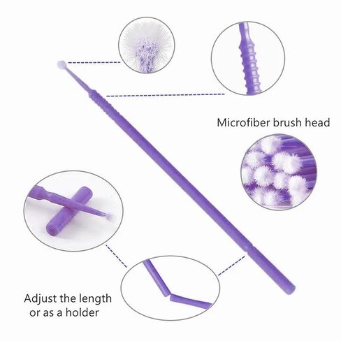 فرشاة القضيب الدقيقة للأسنان القابلة للتصرف ، youya dental 400 pcs latisse application application micro cotton jucko mascara micro for extensions makeup makeup وتنظيف الرعاية الشخصية in Kuwait