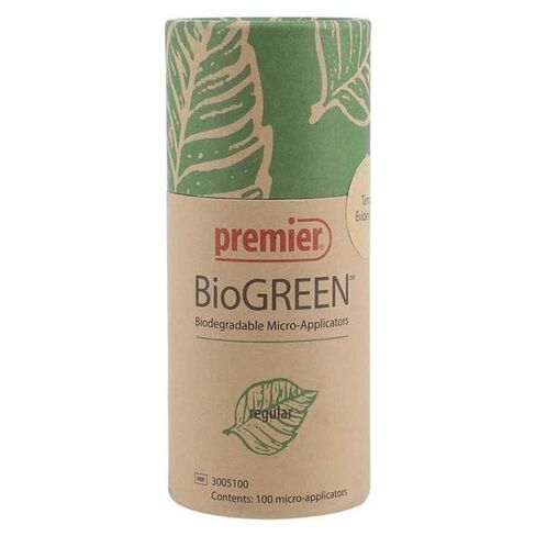 Premier Dental 3005100 BioGreen Micro-Applicators منتظمة قابلة للتحلل 100/PK in Saudi Arabia