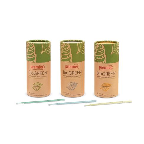 Premier Dental 3005100 BioGreen Micro-Applicators منتظمة قابلة للتحلل 100/PK in Saudi Arabia