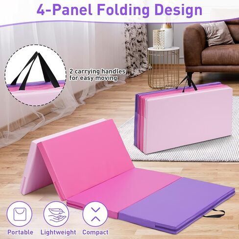 حصيرة الجمباز ، 3ftx6ft / 4ftx8ft 2 "سميكة قابلة للطي. in Kuwait
