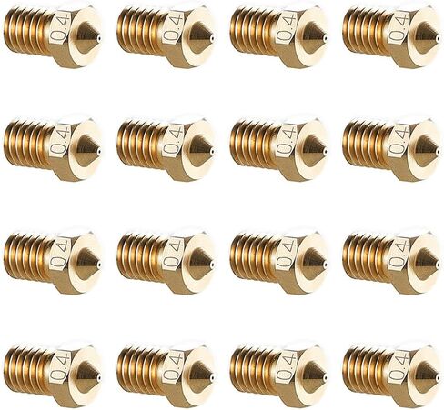 16pcs V6 فوهات 0.4 مم متوافقة مع E3D V5 V6 Hotend ، V6 فوهة 0.4 مم متوافقة مع أي شيء I3 Mega A8 Prusa I3 Mk3/Mk3S 3D الطابعات النحاس in Kuwait