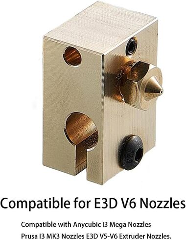 16pcs V6 فوهات 0.4 مم متوافقة مع E3D V5 V6 Hotend ، V6 فوهة 0.4 مم متوافقة مع أي شيء I3 Mega A8 Prusa I3 Mk3/Mk3S 3D الطابعات النحاس in Kuwait