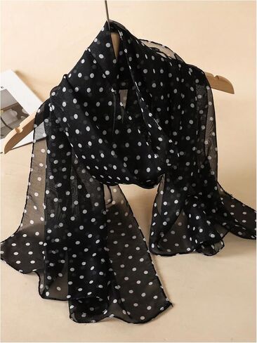 WDIRARA Women's Leopard Print Chiffon Mesh Scarves Long Shawl Cheetah Wrap Scarfs in Saudi Arabia