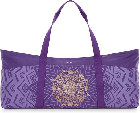 Gonex Yoga Mat Bag, Extra Large Canvas Gym Bag with Waterproof Pocket Metal Zipper, Fits Mat & Blocks, Stylish Yoga Mat Carrier for Women, Ideal for Yoga, Pilates, Workout, Travel in Saudi Arabia