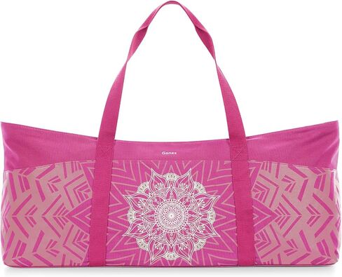 Gonex Yoga Mat Bag, Extra Large Canvas Gym Bag with Waterproof Pocket Metal Zipper, Fits Mat & Blocks, Stylish Yoga Mat Carrier for Women, Ideal for Yoga, Pilates, Workout, Travel in Saudi Arabia