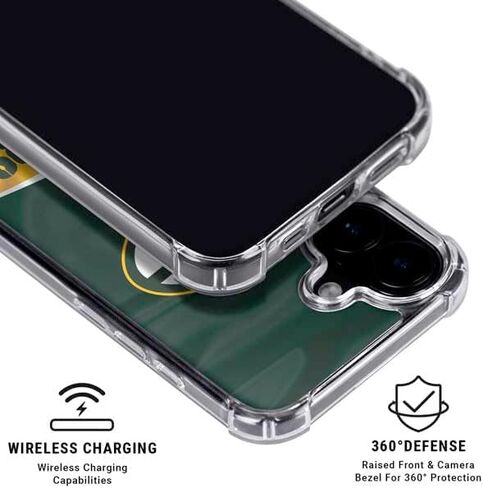 حالة Skinit Clear Phone Case متوافقة مع iPhone 16 - تصميم NFL Green Bay Packers مرخص رسميًا in Kuwait
