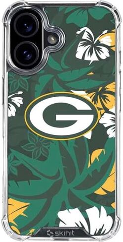 حالة Skinit Clear Phone Case متوافقة مع iPhone 16 - تصميم NFL Green Bay Packers مرخص رسميًا in Kuwait