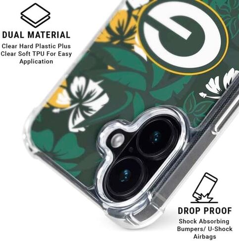 حالة Skinit Clear Phone Case متوافقة مع iPhone 16 - تصميم NFL Green Bay Packers مرخص رسميًا in Kuwait