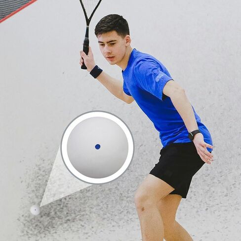 كرات الاسكواش ، 3pcs كرة اسكواش مطاطية احترافية لضرب الاسكواش واحد باللون الأحمر الأزرق الأصفر كرة سريع للمبتدئين in Kuwait