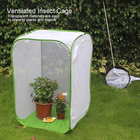Estink Foldable Cage Collapsible Cage Portable Mesh with Wide Zipper Opening for Easy Feeding 60x60x90cm in Saudi Arabia
