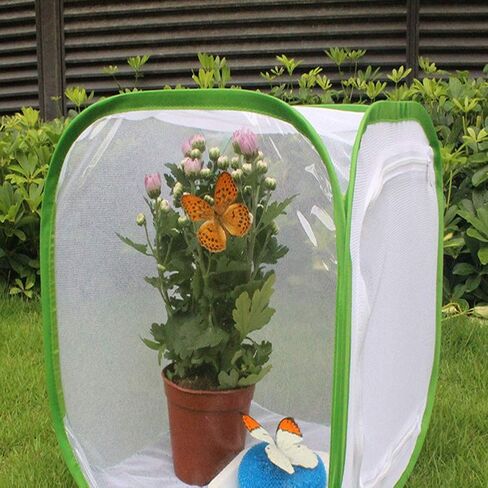 Estink Foldable Cage Collapsible Cage Portable Mesh with Wide Zipper Opening for Easy Feeding 60x60x90cm in Saudi Arabia