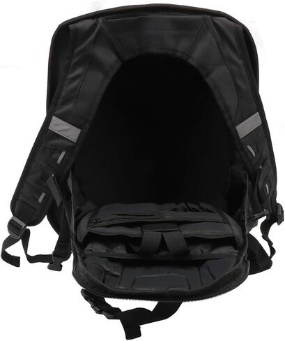 JFG RACING Motorcycle Backpack 30L,Universal Hard Shell Helmet Backpack Hardshell Riding Back Pack for Men Women - Imitation Carbon Fiber Black in Saudi Arabia
