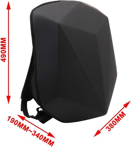 JFG RACING Motorcycle Backpack 30L,Universal Hard Shell Helmet Backpack Hardshell Riding Back Pack for Men Women - Imitation Carbon Fiber Black in Saudi Arabia