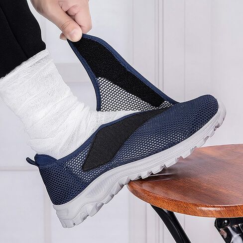 Men and Women Diabetic Shoes Extra Wide Width, Lightweight MeshAdiustable Closure, ComfortableRecovery Shoes for Seniors and Post-Op Use in Saudi Arabia