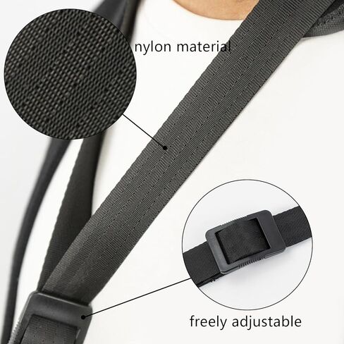 Professional Saxophone Neck Strap,Soft Leather Padded for Alto Sax,Tenor,Bass Clarinet and Saxophone Accessories in Saudi Arabia