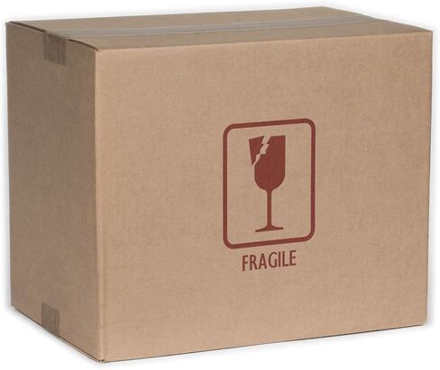U-Haul Corrugated 12 Bottle Wine Shipping, Moving, & Packing Kit - Includes a 17-7/8" x 12-1/8" x 14-1/2" Box & Corrugated Protection Inserts in Kuwait