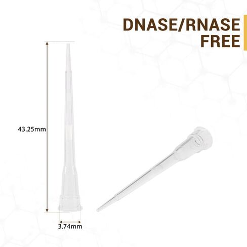 4E's USA 1000µL Pipette Tip - Universal Tips, RNase/DNase Free, Pyrogen Safe, Sterile Blue Pipette Tip with Filter, 96 Tips Racked in Kuwait