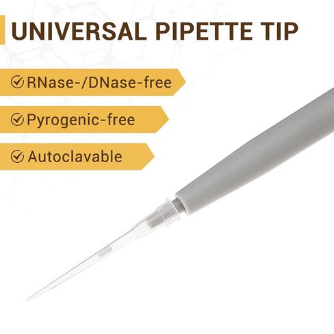 4E's USA 1000µL Pipette Tip - Universal Tips, RNase/DNase Free, Pyrogen Safe, Sterile Blue Pipette Tip with Filter, 96 Tips Racked in Kuwait