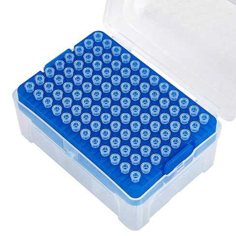 4E's USA 1000µL Pipette Tip - Universal Tips, RNase/DNase Free, Pyrogen Safe, Sterile Blue Pipette Tip with Filter, 96 Tips Racked in Kuwait