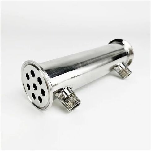 2"(51mm) OD64, Dephlegmator/Condenser With 1/2" Male Thread, 8 Pipes Inside ID 8mm,Lenght 200mm in Saudi Arabia