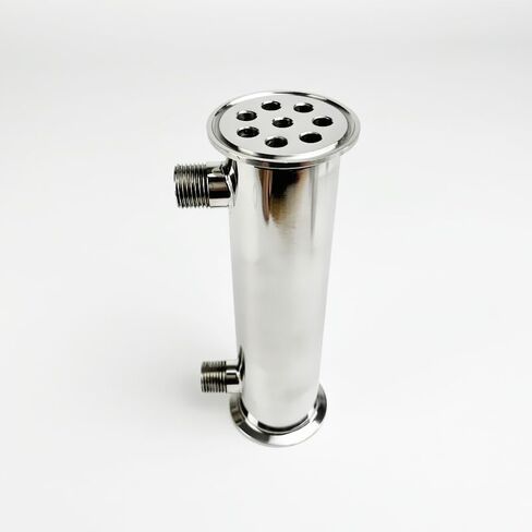2"(51mm) OD64, Dephlegmator/Condenser With 1/2" Male Thread, 8 Pipes Inside ID 8mm,Lenght 200mm in Saudi Arabia