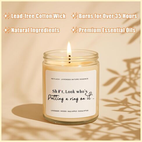 Retirement Gift Candle for Woman & Men - Lavender Scented Soy Wax Gifts for Coworkers,Teachers, Friends, Retired Party Decorations Gift in Saudi Arabia