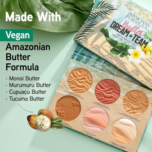 Physicians Formula Butter Dream Team Palette Makeup Gift Set, Bronzer, Blush, Face Powder, Dermatologist Approved in Kuwait