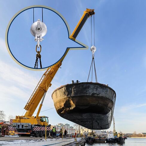 كتلة Zonon Yarding مع قيود ودبوس ، Snatch Block Bulley Wire Cable Pulley 1.5 و 3 و 4.5 و 6 Ton in Kuwait