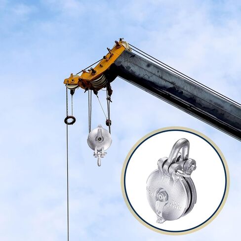 كتلة Zonon Yarding مع قيود ودبوس ، Snatch Block Bulley Wire Cable Pulley 1.5 و 3 و 4.5 و 6 Ton in Kuwait
