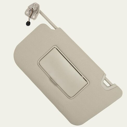 Driver Side Sun Visor Compatible with Nissan Rogue X-Trail 2014-2020 Sun Shade with Light Replacement 96401-4BA1D Color: Beige in Kuwait