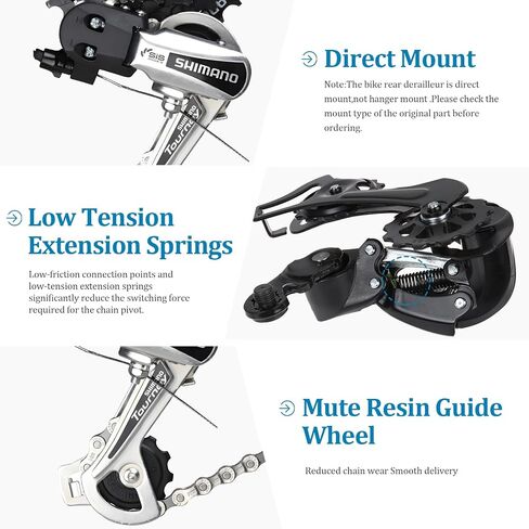 RD-TY21B 6/7 Speed Rear Derailleur - Direct/Hanger Mount for Mountain Bike, Commuter Bike, Cruiser Bikes in Saudi Arabia
