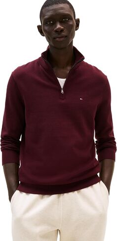 Tommy Hilfiger Men's Lightweight Pullover Quarter Zip Sweater in Saudi Arabia