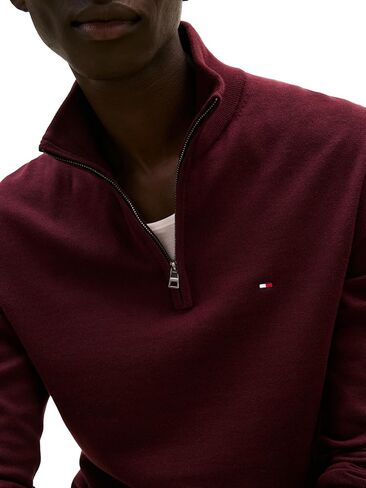 Tommy Hilfiger Men's Lightweight Pullover Quarter Zip Sweater in Saudi Arabia